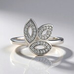 Anello in argento con Zircone