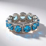 Anello in argento con Topazio Marambaia