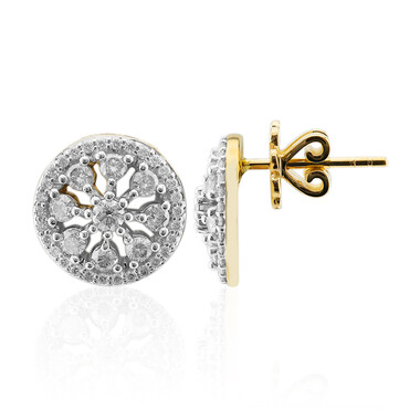 SI1 (G) Brillant-Goldohrringe (Annette)