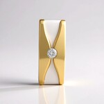 Ciondolo in argento con Diamante I1 (G) (Annette)