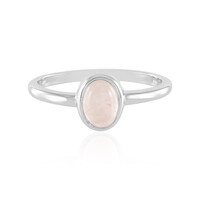 Anello in argento con Quarzo Rosa