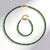 Parure en argent et Diopside de Russie