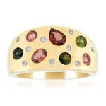 Anillo en plata con Turmalina limón de Brasil (de Melo Essence)