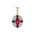 Pendentif en or et Tourmaline rose (Adela Gold)