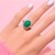 Green Onyx Silver Ring