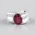 Anello in argento con Rubino del Madagascar (de Melo Essence)
