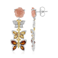Boucles d'oreilles en argent et Citrine Madère (Gems en Vogue)