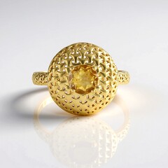 Anello in argento con Citrino