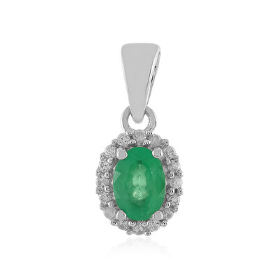 Pendentif en argent et Emeraude d'Ethiopie