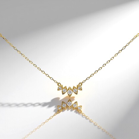 Collana in oro con Diamante SI2 (H) (CIRARI)