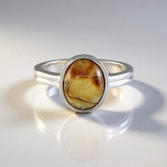 Anello in argento con Ammonite