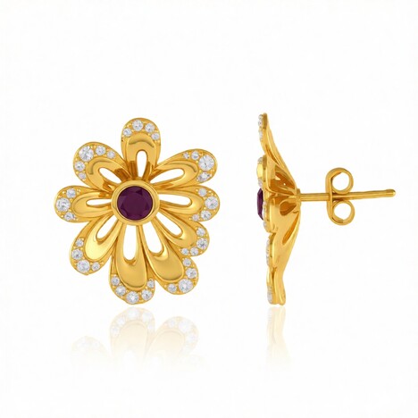 Orecchini in argento con Rodolite (de Melo Essence)