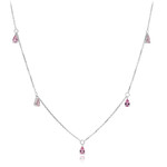 Pinkfarbener Saphir-Goldcollier (CIRARI)