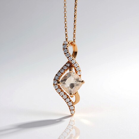 Collana in oro con Morganite (CIRARI)