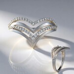 Anello in argento con Zircone