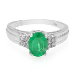 Bague en argent et Emeraude de Bahia