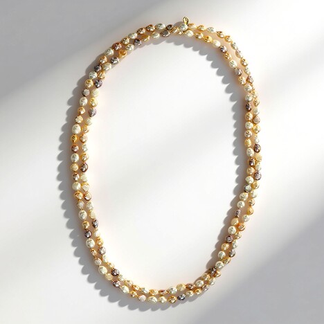 Collana in argento con Perla di Acqua Dolce (TPC)