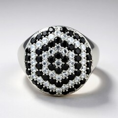 Anello in argento con Spinello Nero