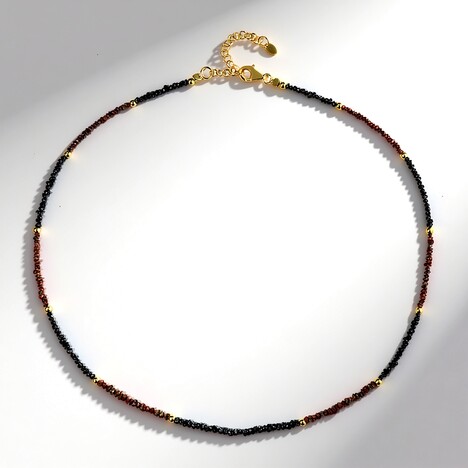 Collana in argento con Diamante Nero