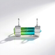 Ciondolo in argento con Quarzo Bicolore (MONOSONO COLLECTION)