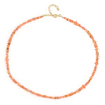 Collar en plata con Ópalo naranja de Etiopía