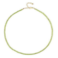 Peridot-Silberhalskette