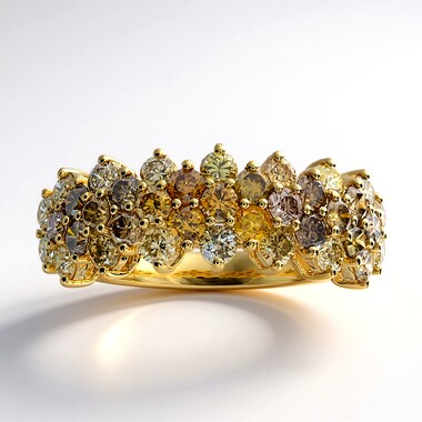 Anillo en oro con Diamante fancy SI2 (CIRARI)
