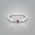 Anello in argento con Spinello Rosa