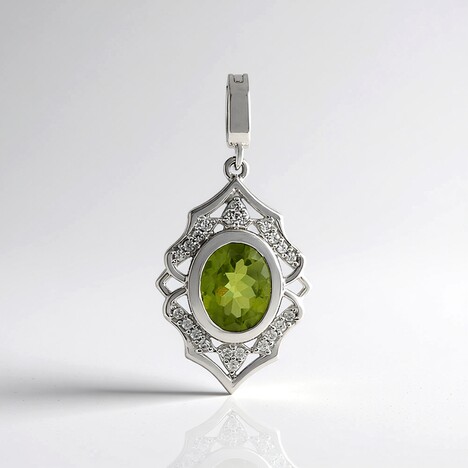 Ciondolo in argento con Peridoto