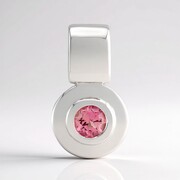 Brazilian Pink Tourmaline Silver Pendant (Pallanova)