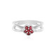 Anello in argento con Spinello Rosso