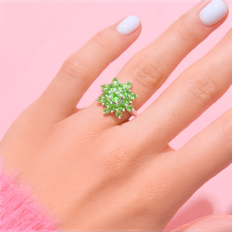 Kenya Tsavorite Silver Ring