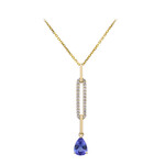 Collar en oro con Tanzanita AAA (CIRARI)
