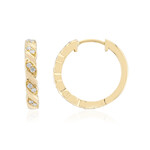 SI1 (G) Brillant-Goldohrringe (Annette)