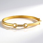 Bracciale in argento con Topazio Bianco
