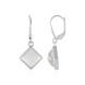 Pendientes en plata con Cuarzo blanco (MONOSONO COLLECTION)