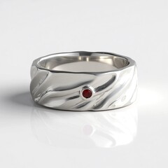Anello in argento con Spinello Rosso (de Melo)
