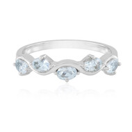 Brasilianischer Aquamarin-Silberring