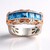 Anello in argento con Acquamarina (Gems en Vogue)