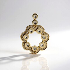 Ciondolo in oro con Diamante Champagne I2 (de Melo Gold)