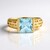 Anello in argento con Topazio Blu Cielo (Ornaments by de Melo)
