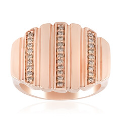 Bague en argent et Diamant rose Argyle I1