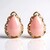 Orecchini in argento con Calcedonio Rosa (Gems en Vogue)