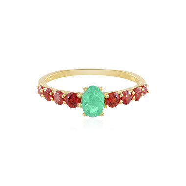 Anello in argento con Smeraldo Russo