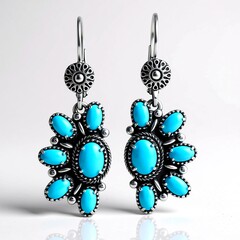 Orecchini in argento con Turchese Sleeping Beauty