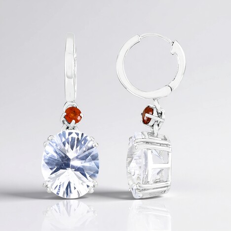 Orecchini in argento con Quarzo Blue Moon