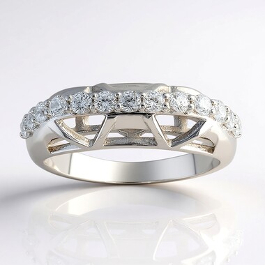 Anello in argento con Zircone (Remy Rotenier)
