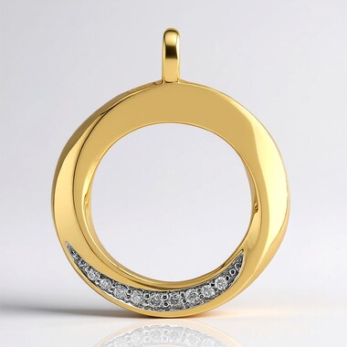 Colgante en plata con Diamante SI1 (G) (Annette)
