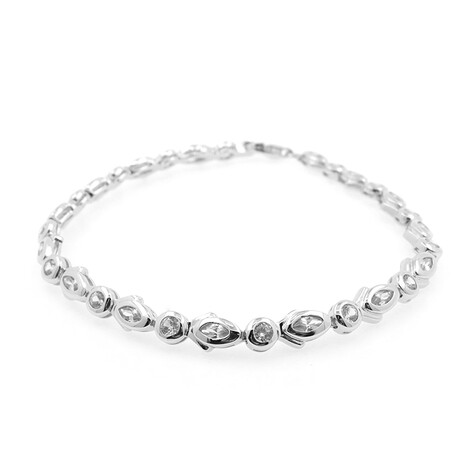 Zirkon-Silberarmband
