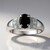 Anello in argento con Granato
